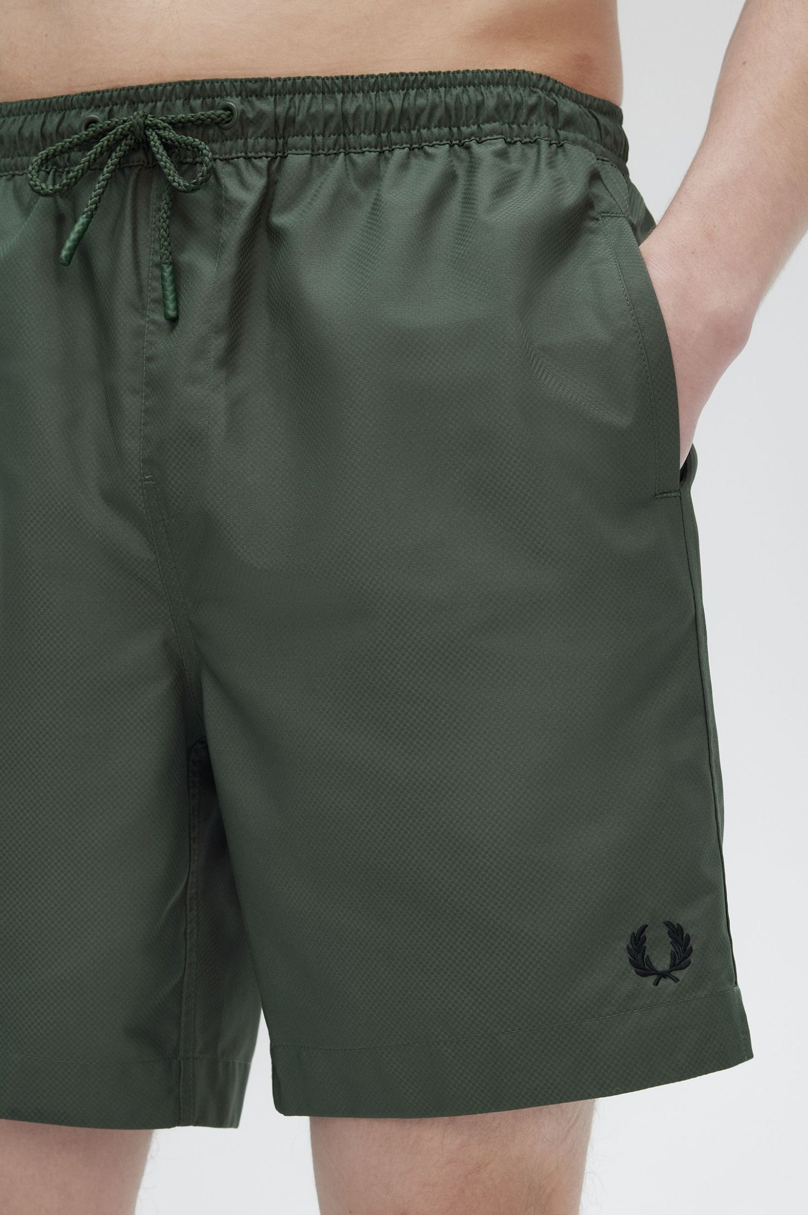 Fred Perry Classic Swimshort in Court Green