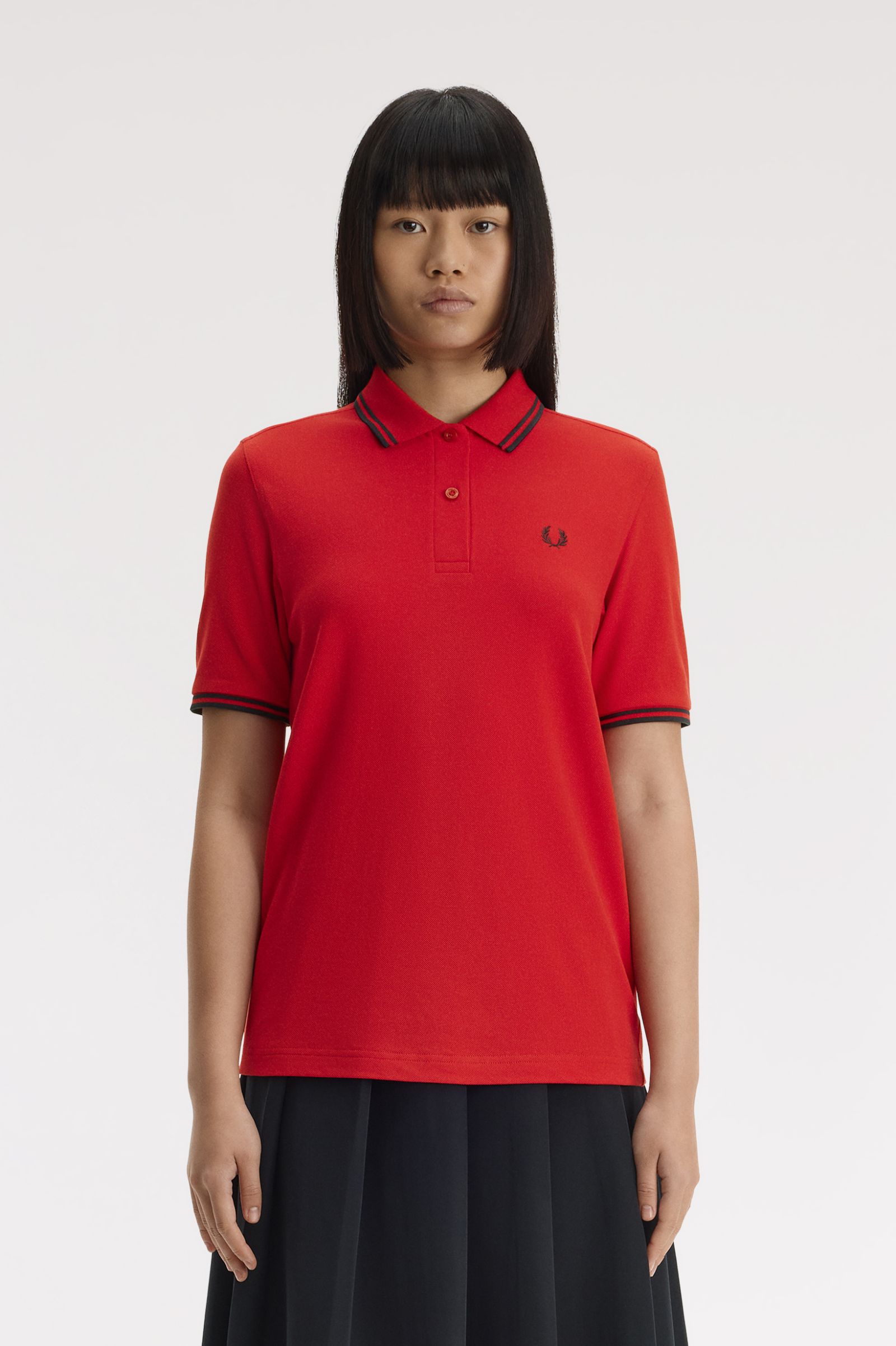 Fred Perry Twin Tipped Fred Perry Shirt (English Rose Red)