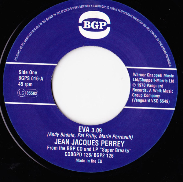 Jean Jaques Perrey - Eva / Camille Yarbrough - Take Yo' Praise (7")