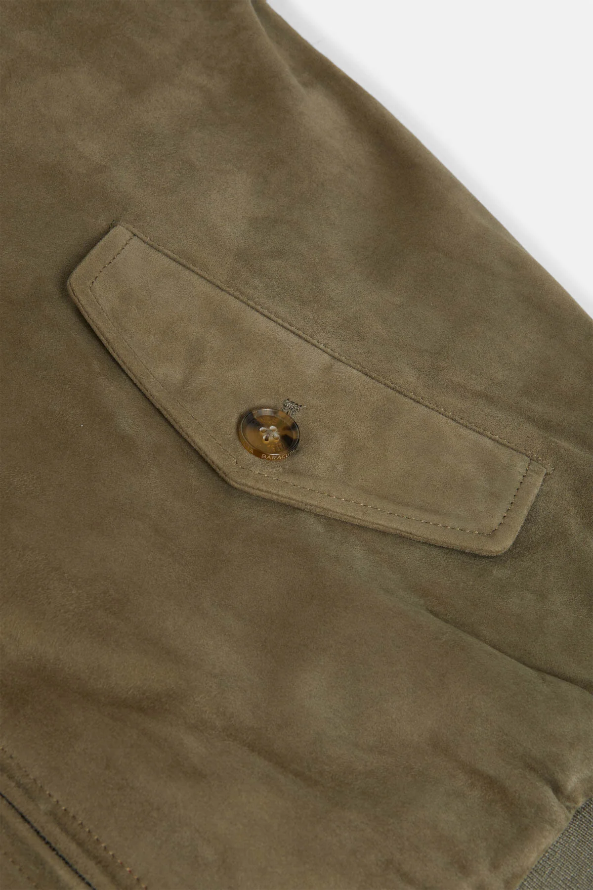 Baracuta G9 Harrington Suede (Lichen Green)
