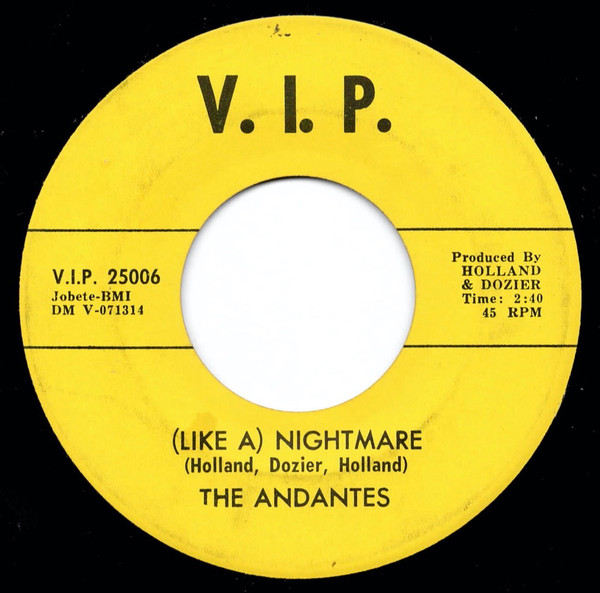 The Andantes – (Like A) Nightmare / If You Were Mine (7")     