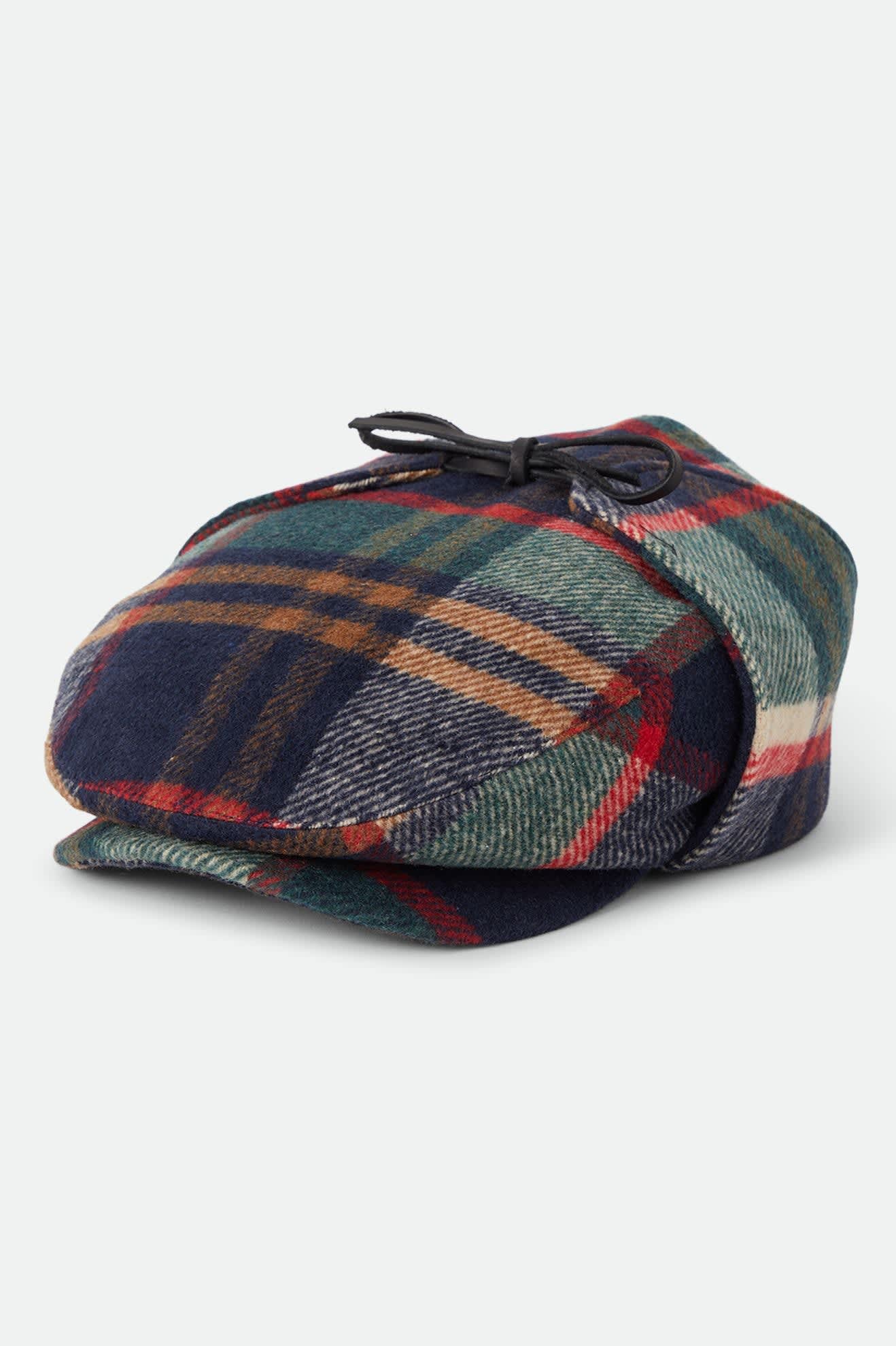 Brixton Barrel Earflap Snap Cap (Navy/Green/Red/Cream)