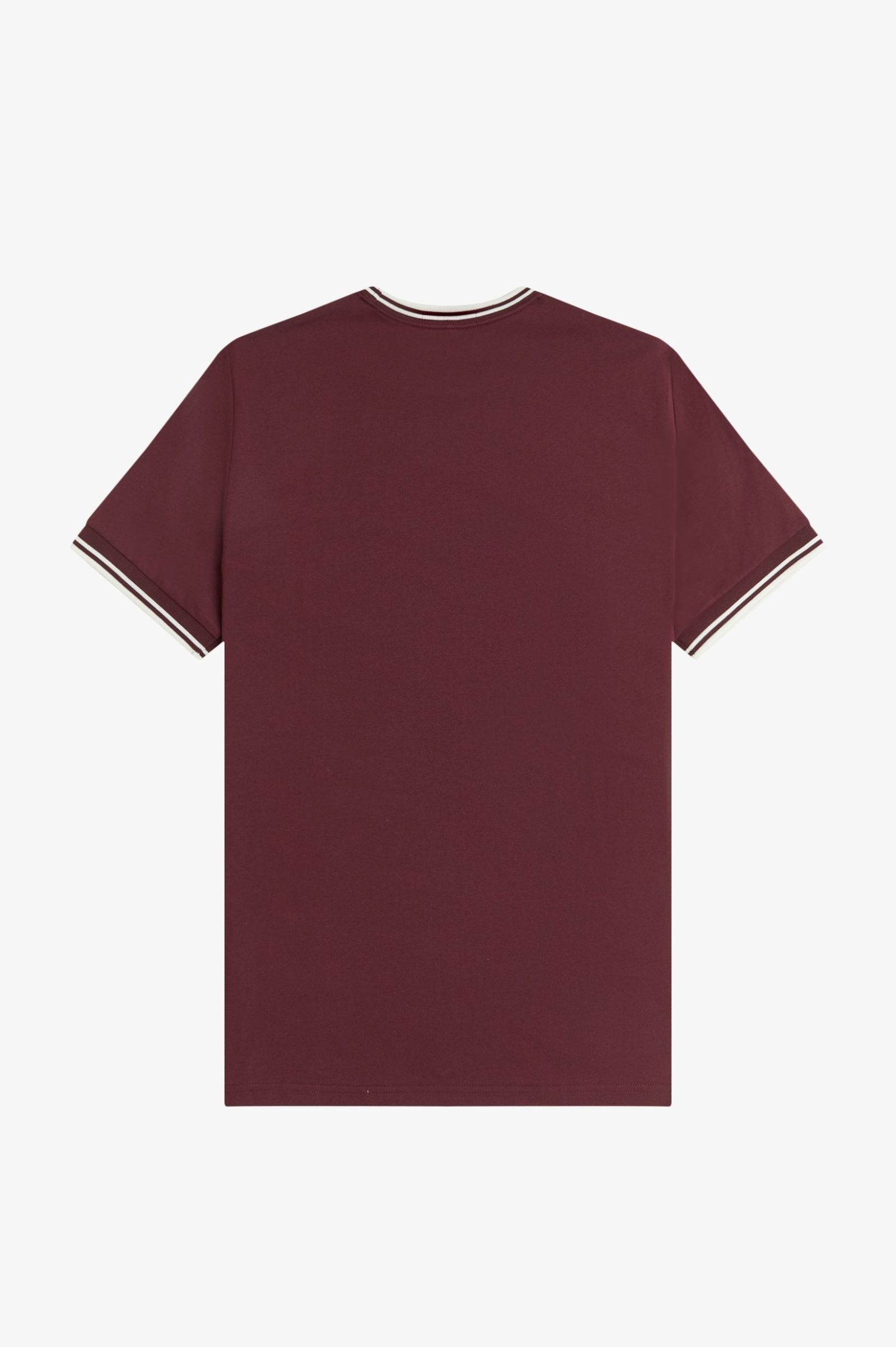 Fred Perry Twin Tipped T-Shirt (Oxblood/Ecru)