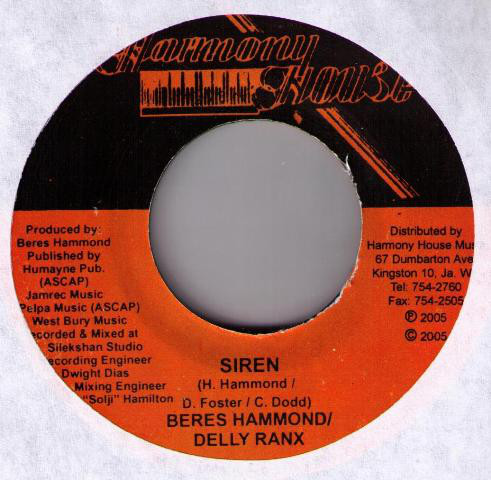 Beres Hammond & Delly Ranx - Siren / Version (7")