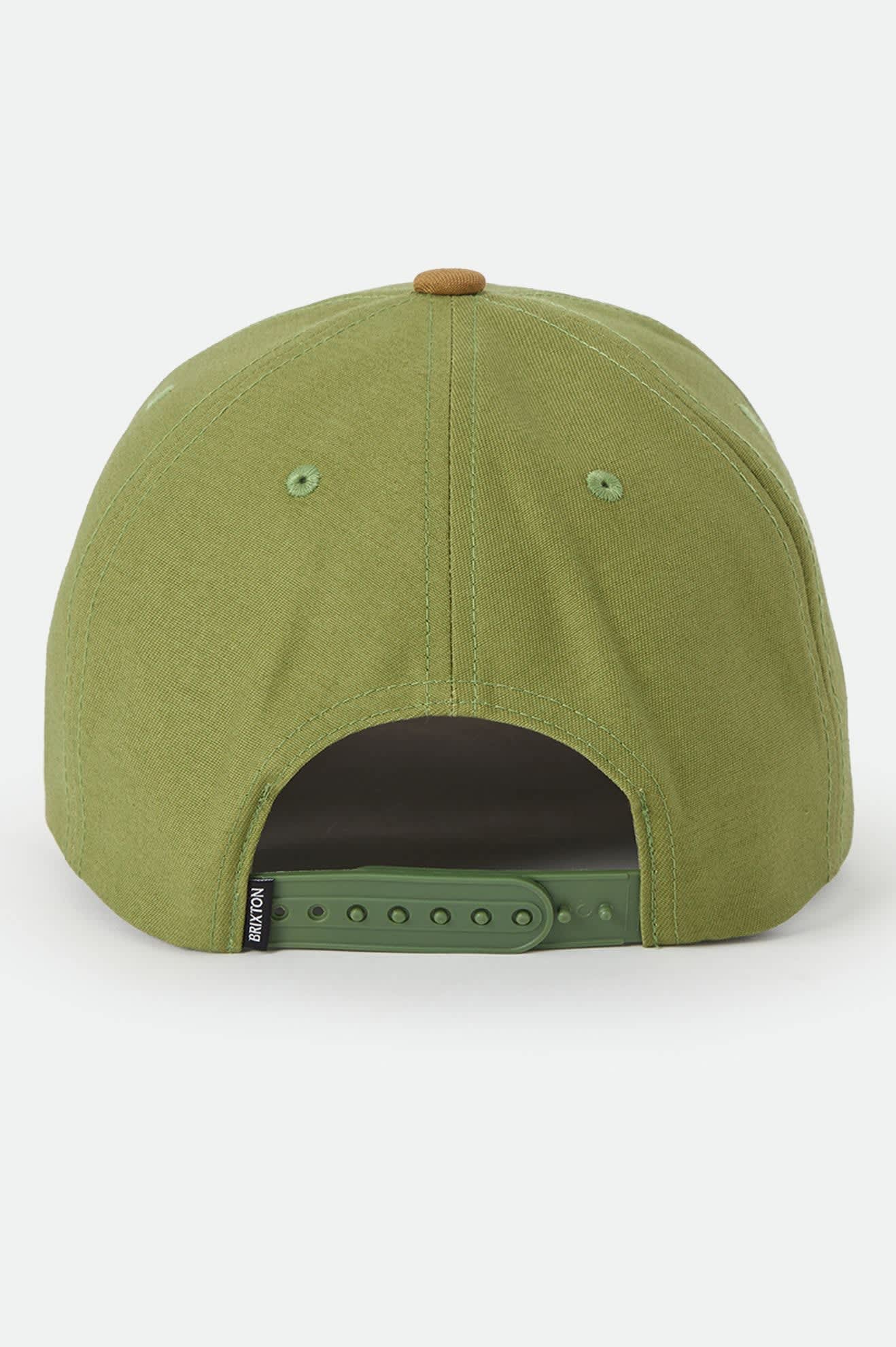 Brixton Ranch Moto Court Snapback (Sublime Green/Dusted Ochre)