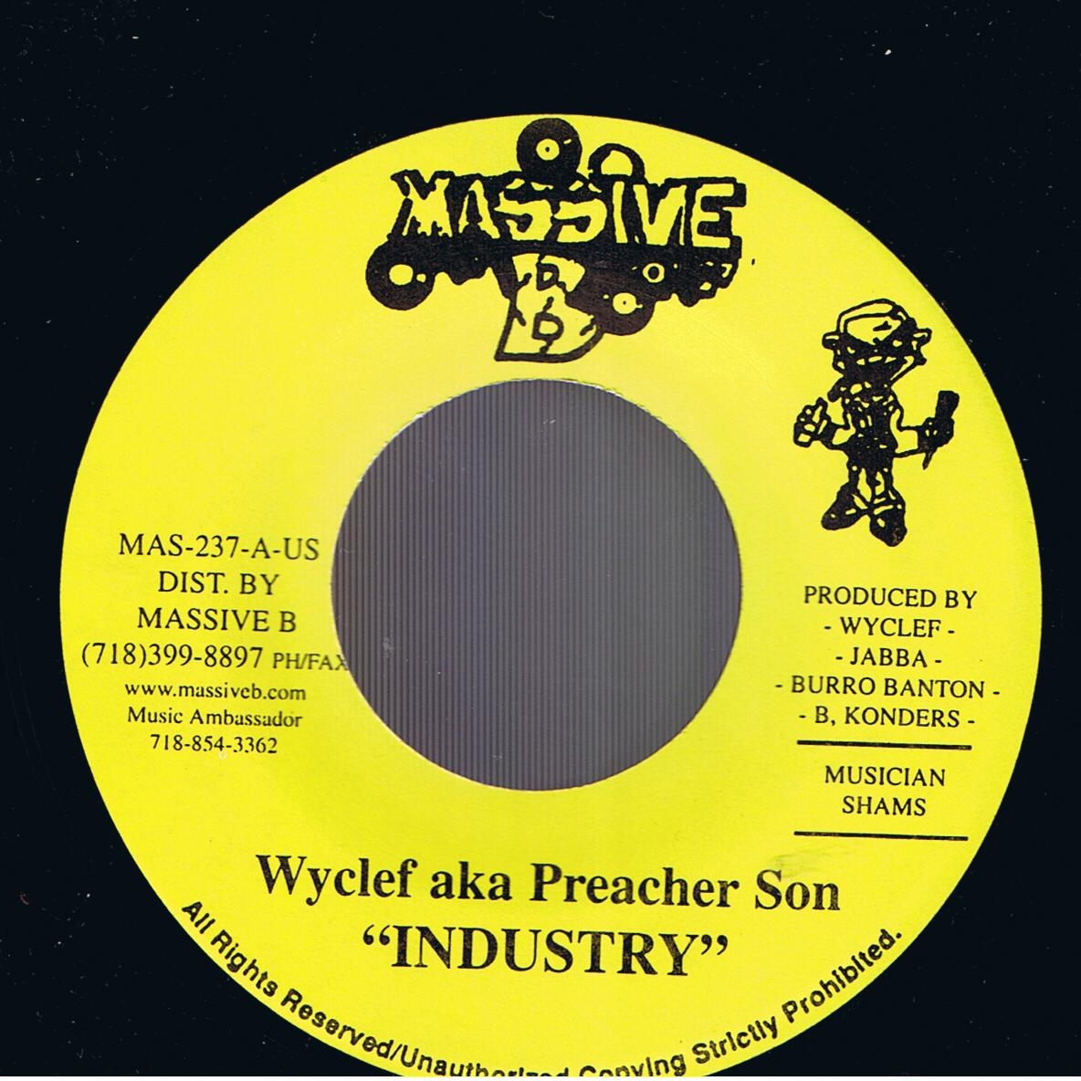 Wyclef aka Preacher Son - Industry / Version (7") 