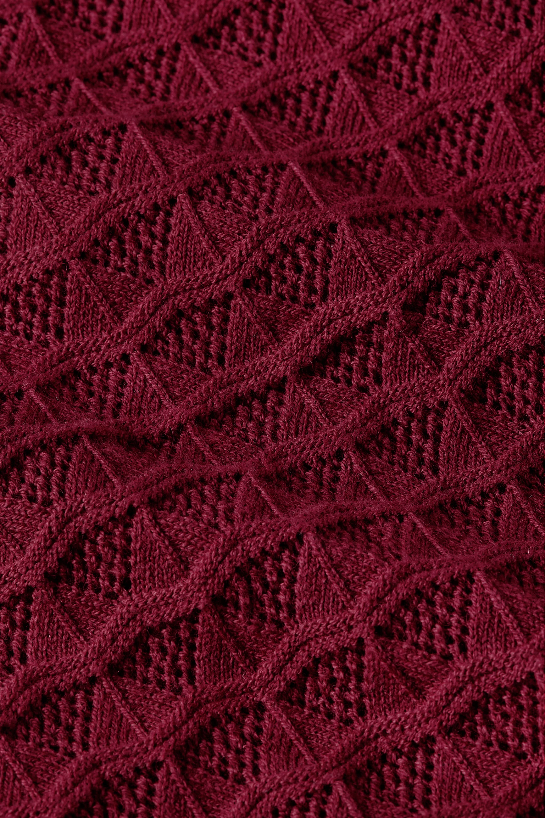 King Louie Polo Top Avel Knit (Rhubarb Red)