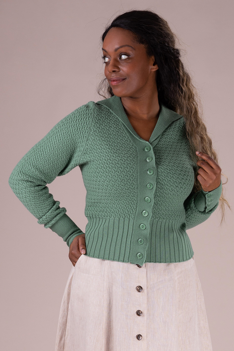 Emmy Design The Neat Knit Jacket in Sage green