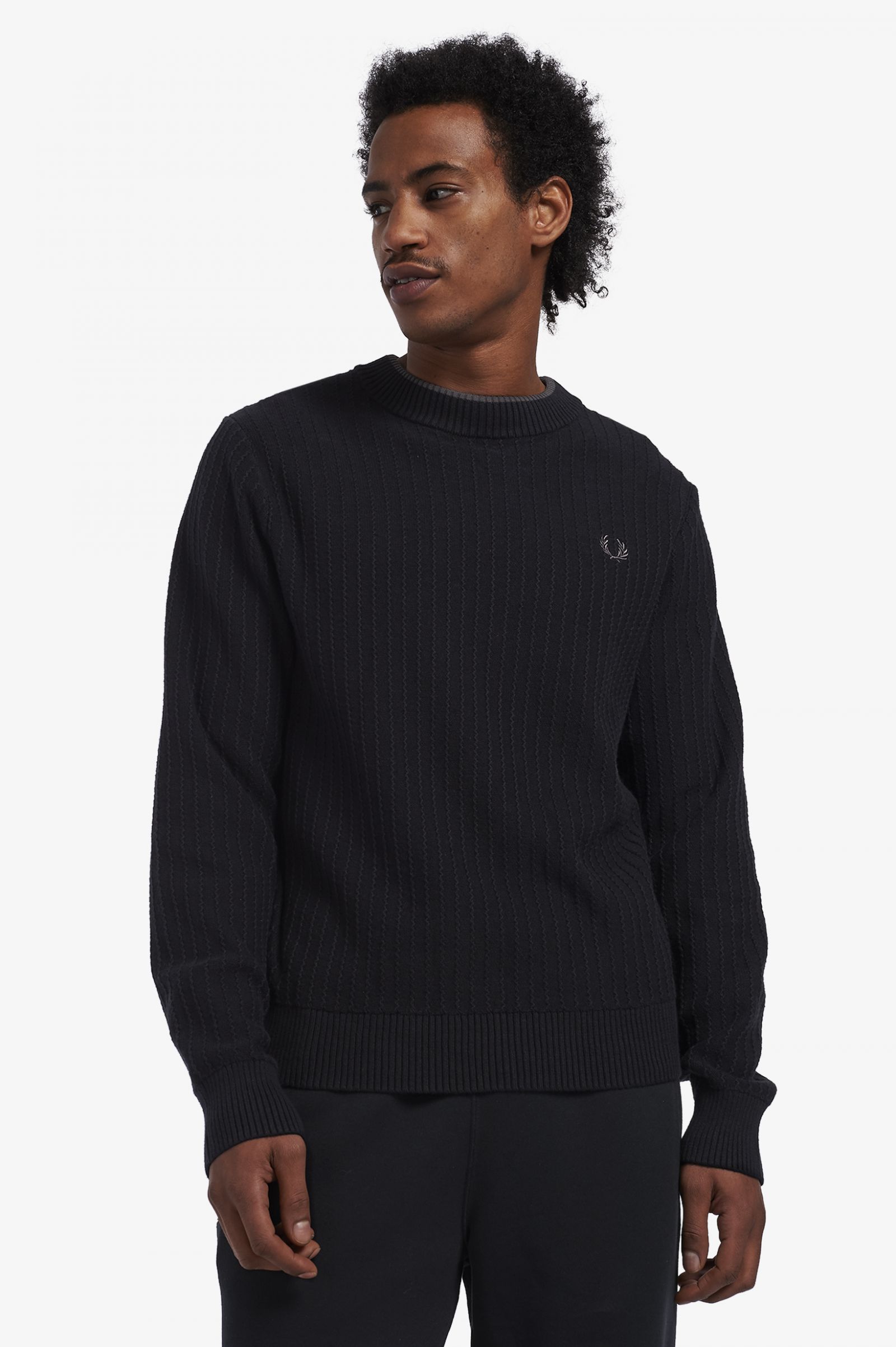 Fred perry Crew Neck Jumper Black