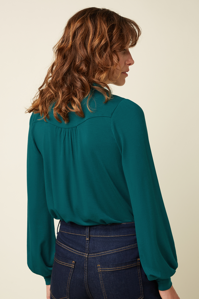 King Louie Carina Blouse Tulum (Spruced Green)
