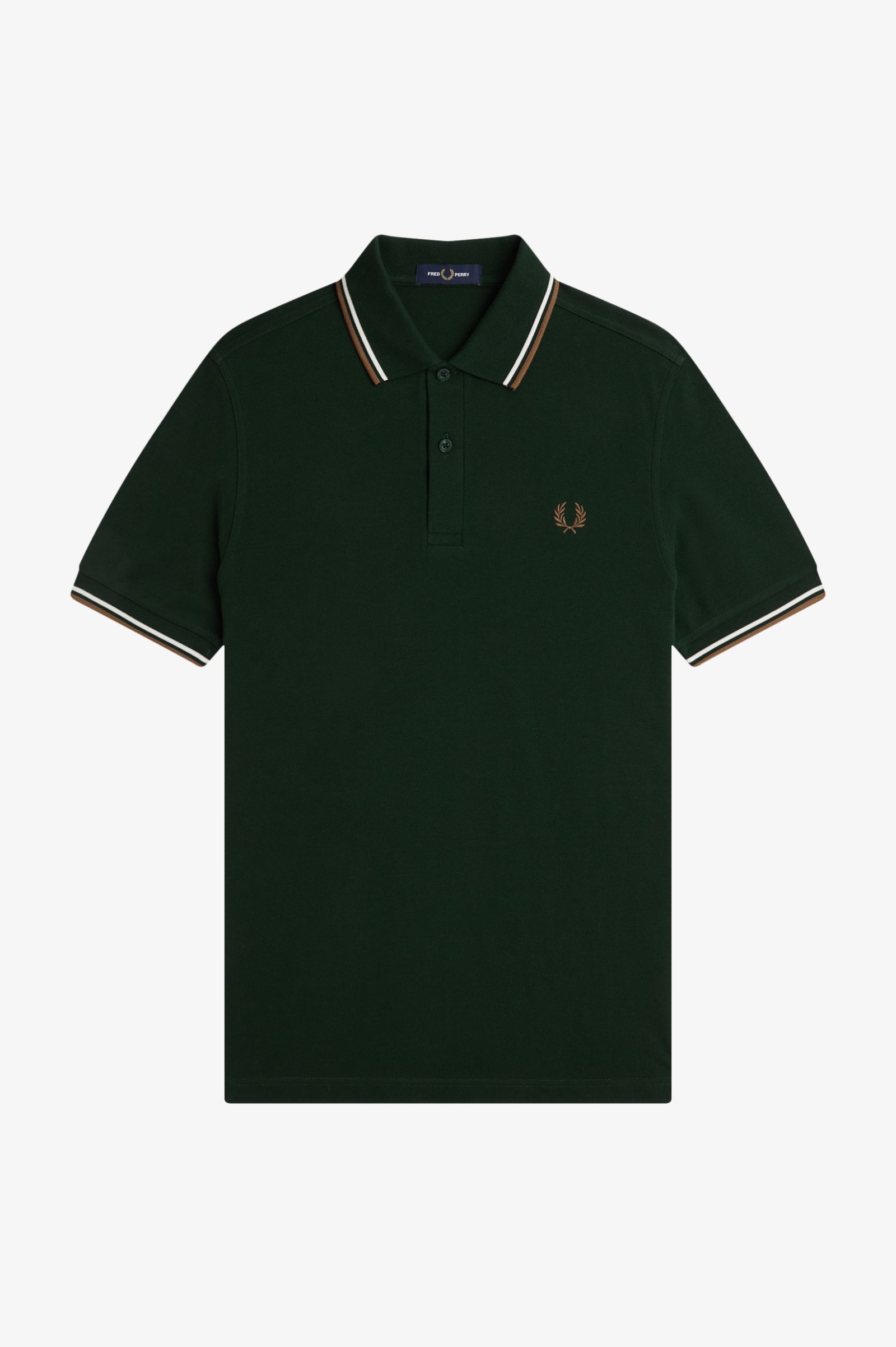 Fred Perry Twin Tipped Fred Perry Shirt (Grassroots/Ecru/Bronze)