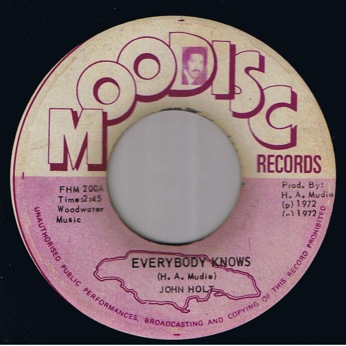 John Holt - Everybody Knows / Version (7")