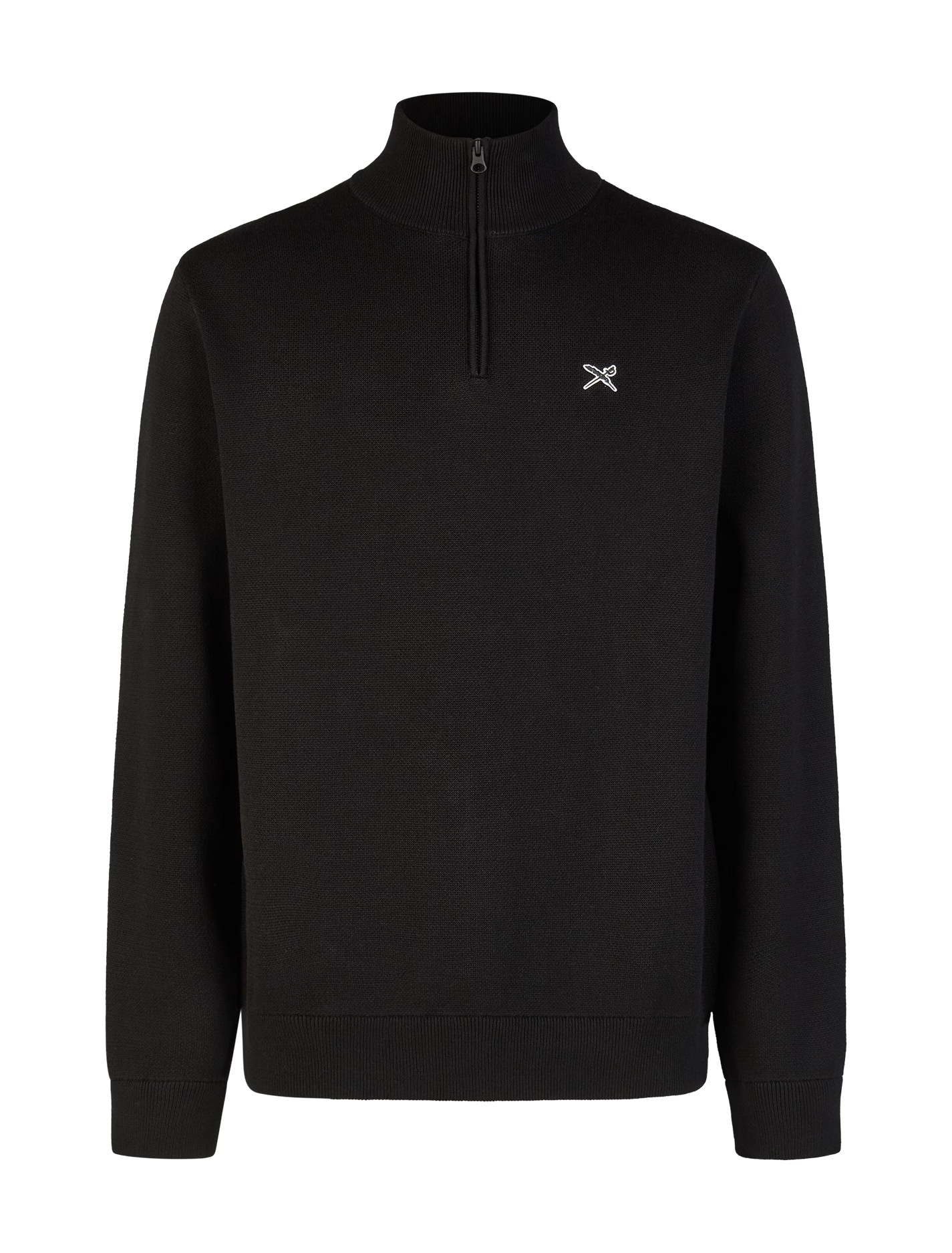 Iriedaily Heavy Flag Knit Troyer (Black)