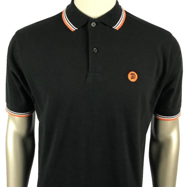 Trojan Signature Herren Polo Shirt in Schwarz