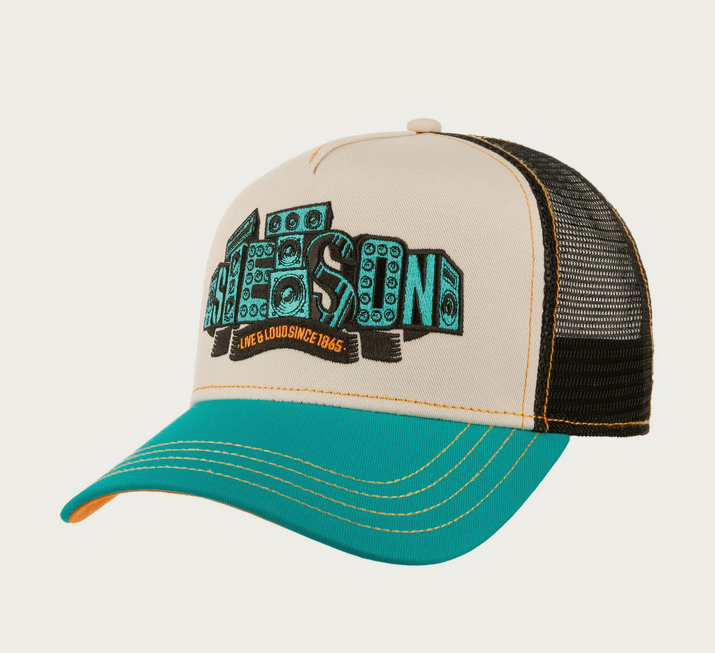 Stetson Live & Loud Trucker Cap in Petrol Blue