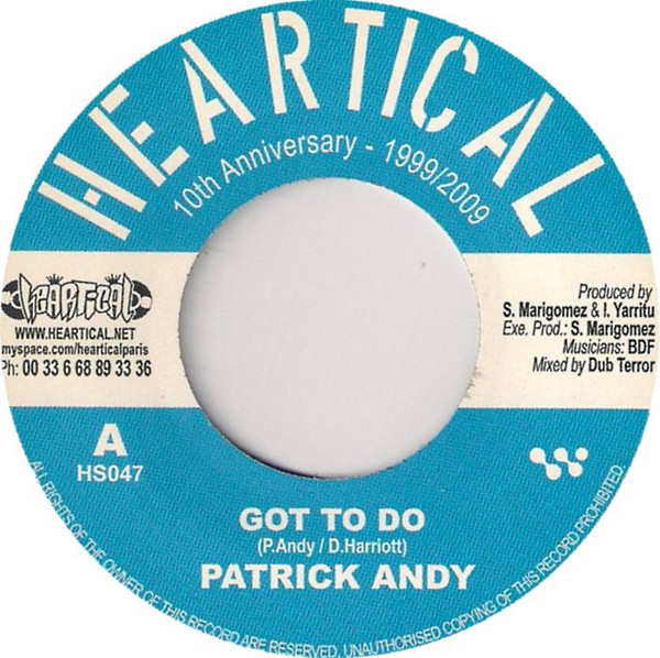 Patrick Andy - Got To Do / Original Uman - Parcours Sante (7")