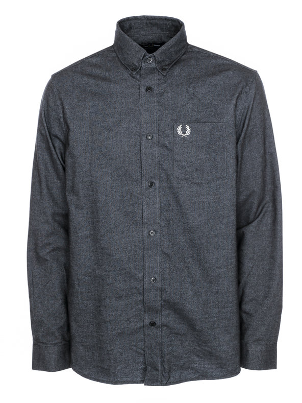 Fred Perry Hemd Brushed Oxford Black M9605-M