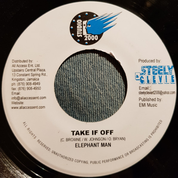 Elephant Man - Take It Off (7")