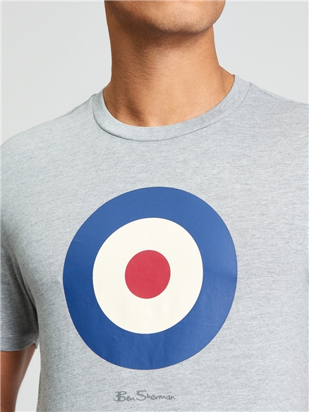 Ben Sherman Short Sleeve Target T-Shirt (Grey)