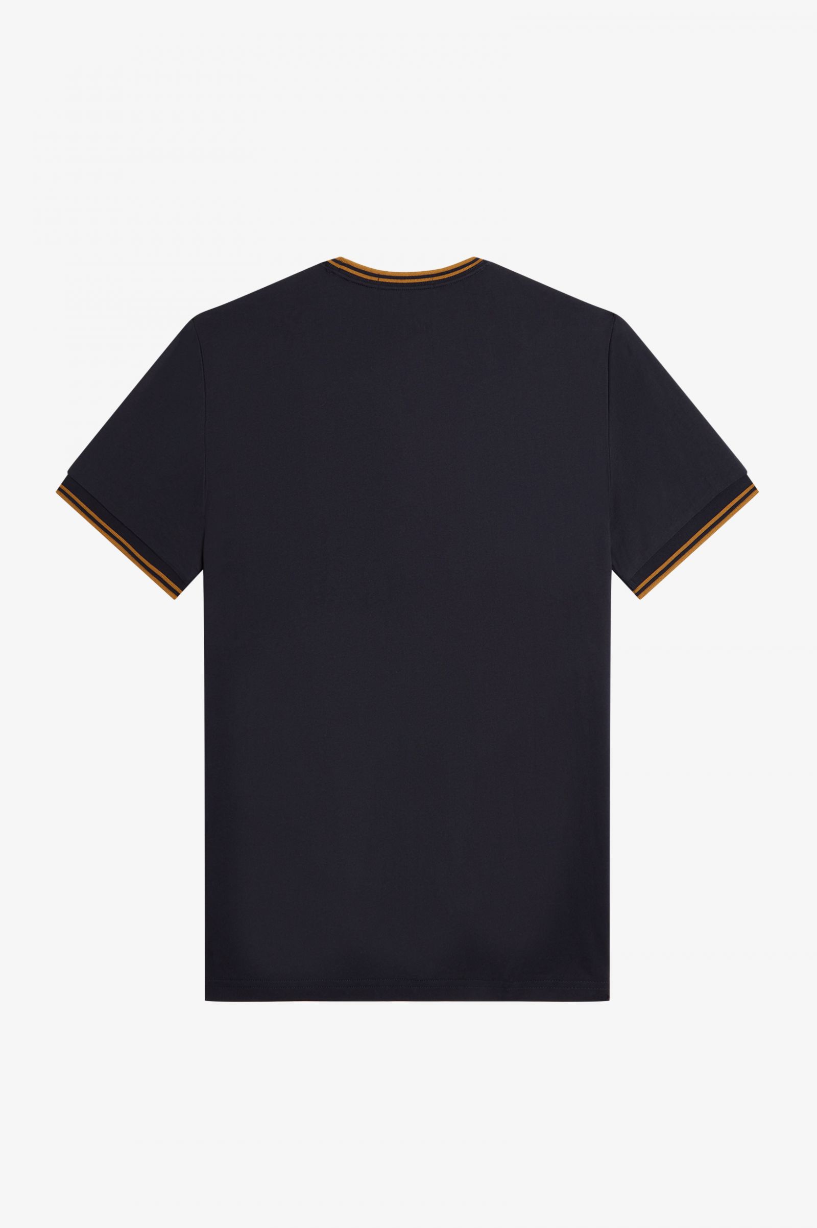 Fred Perry Twin Tipped T-Shirt in Navy/ Dark Caramel