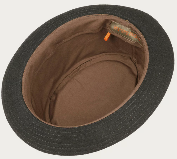 Stetson   Wool Pork Pie Hat (Black)