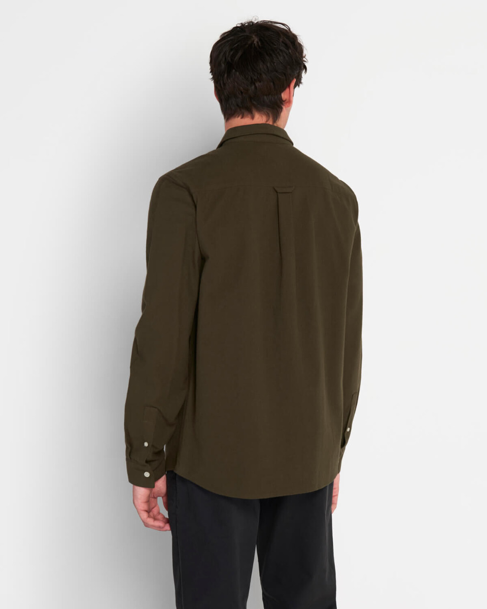 Lyle & Scott Hemd Brushed Twill Trek Green-XL