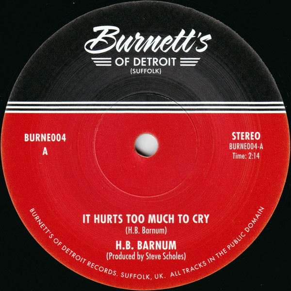 H.B. Barnum / Betty O'Brien – It Hurts Too Much To Cry / She'll Be Gone  (7")           