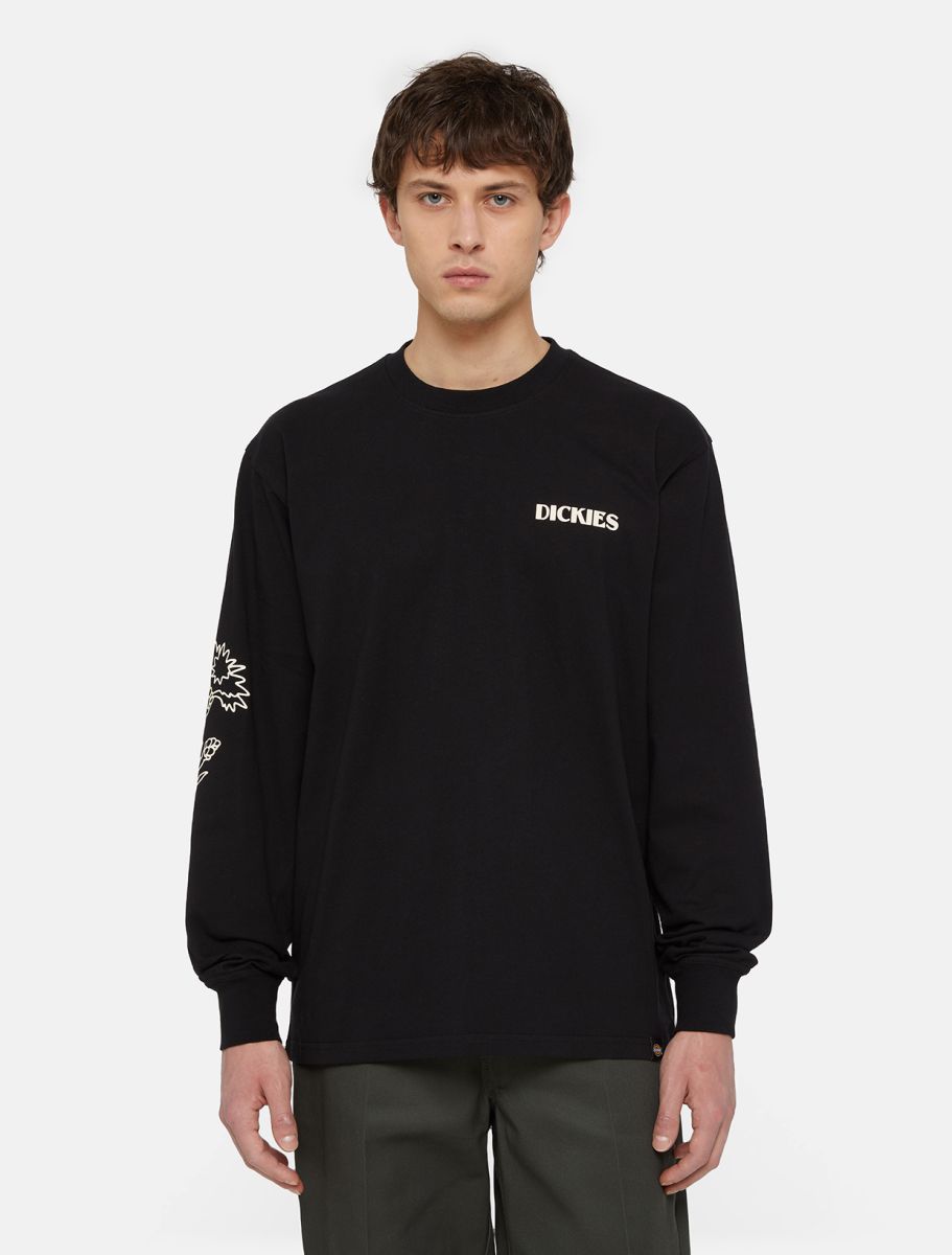 Dickies Timberville Long Sleeve T-Shirt in Black 