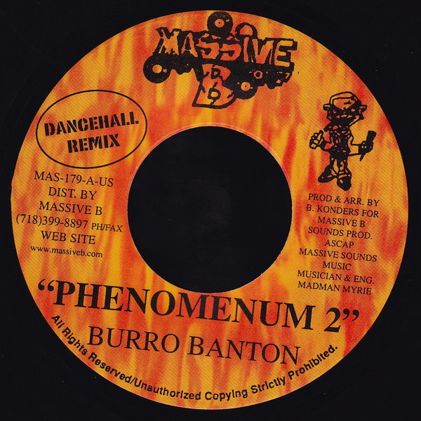 Burro Banton – Phenomenum 2 / Dun Dem (Version) (7")          