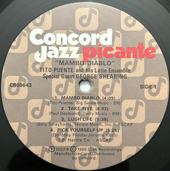 Tito Puente And His Latin Ensemble* Special Guest George Shearing – Mambo Diablo (LP) 