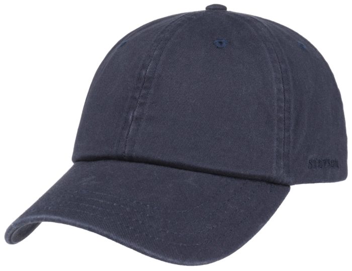 Stetson Baseball Cap Cotton in Navy 