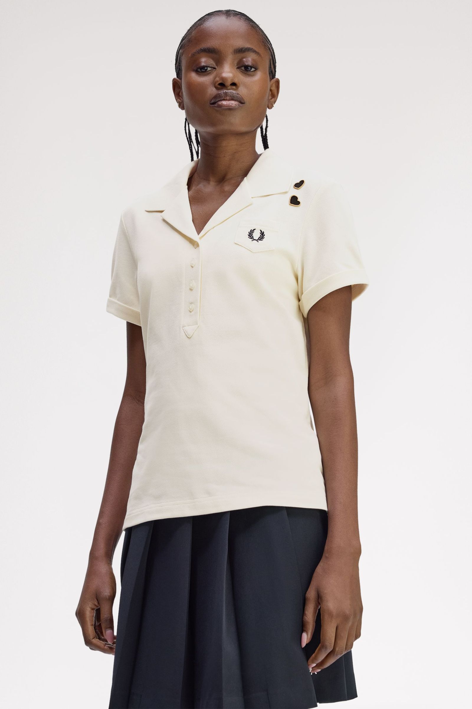 Fred Perry Pocket Detail Polo Shirt (Ecru)