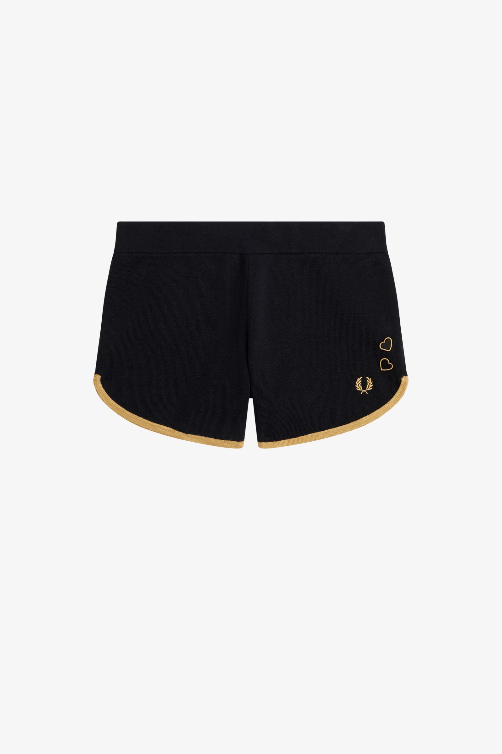 Fred Perry Knitted Shorts in Black 