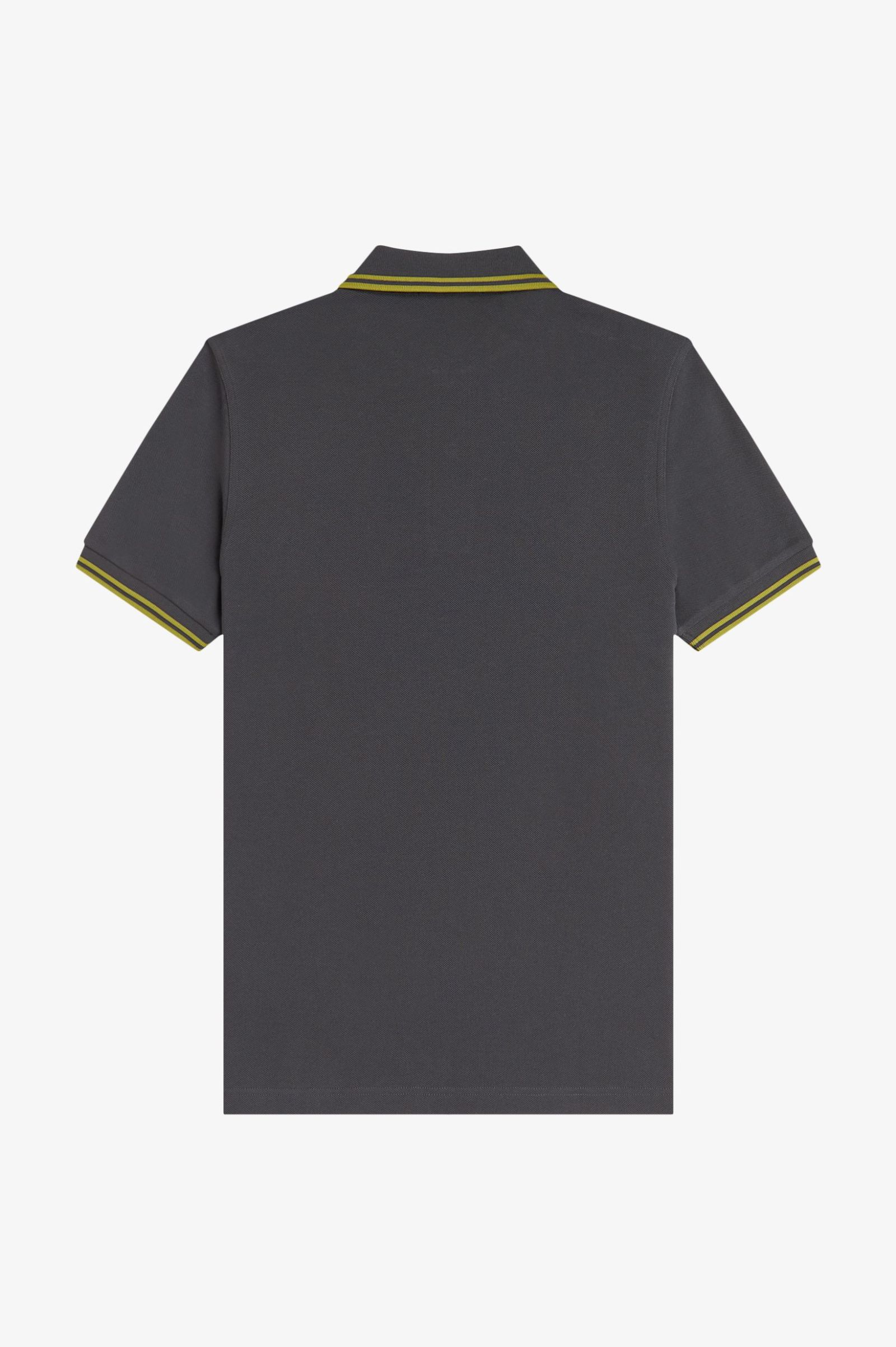 Fred Perry M3600 Twin Tipped Polo Shirt (Anchorgrey/Tennisball Yellow) 