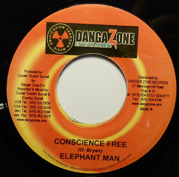 Elephant Man – Conscience Free / Fungus Riddim (7")            