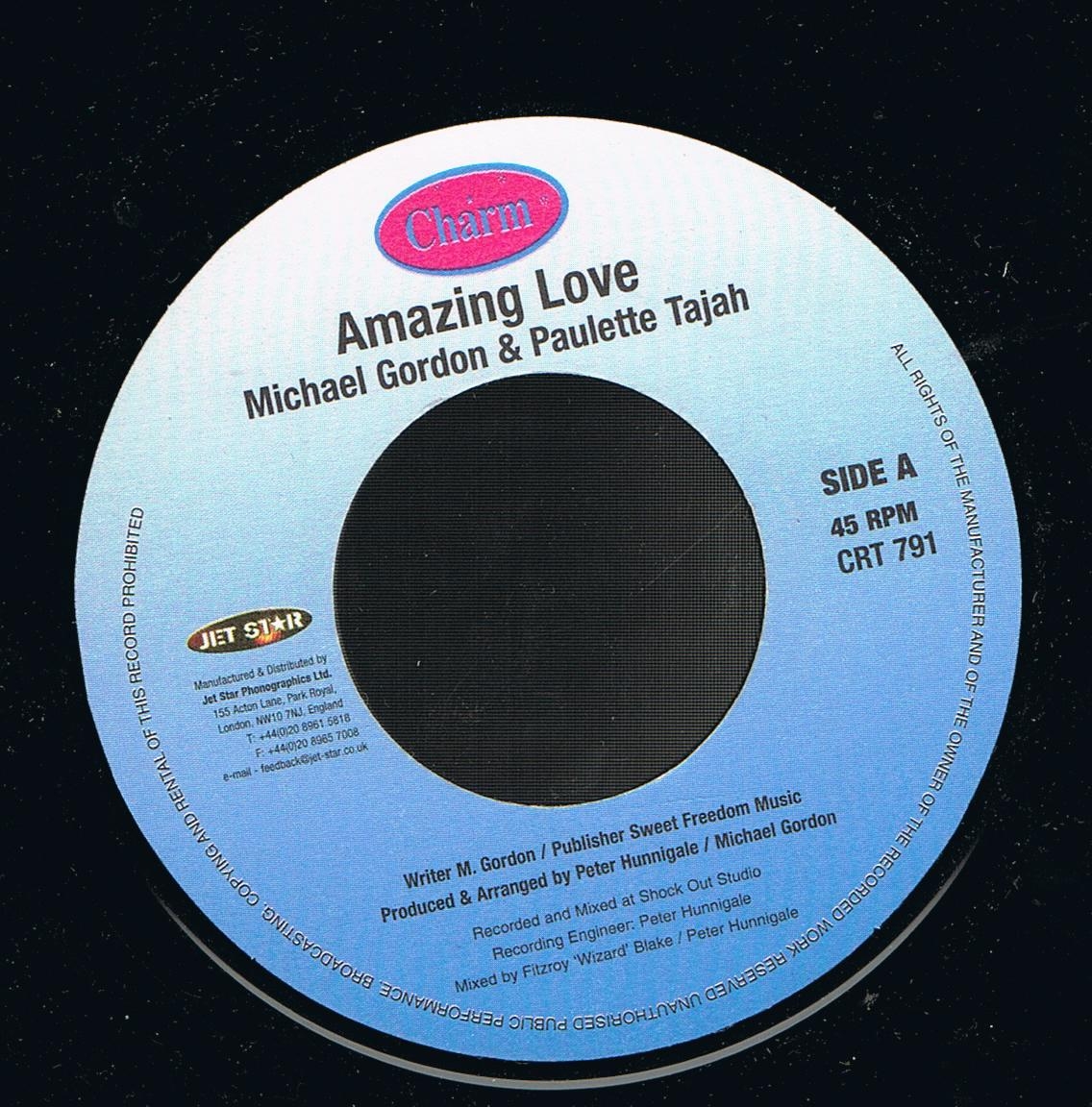 Michael Gordon & Paulette Tajah - Amazing Love / Version (7")