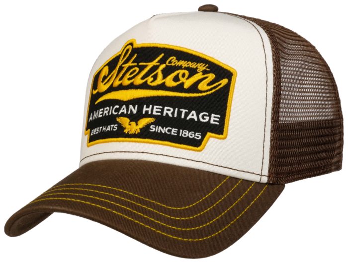 Stetson Trucker Cap American Heritage in Braun 