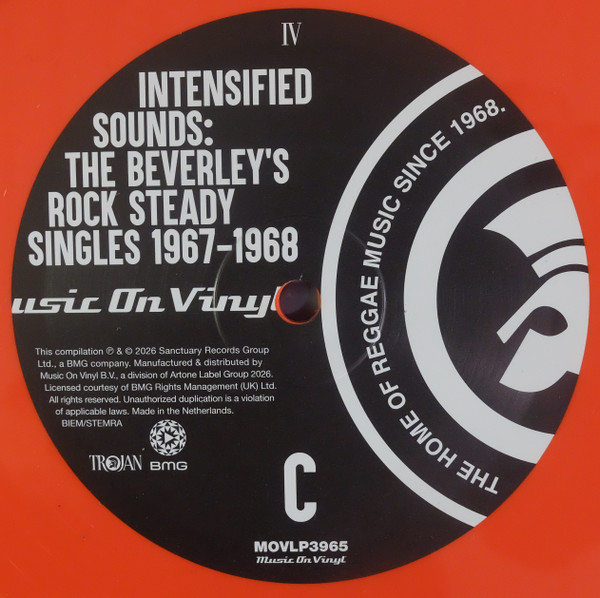Various – Intensified Sounds: The Beverley's Rock Steady Singles 1967 - 1968 (DOLP)  