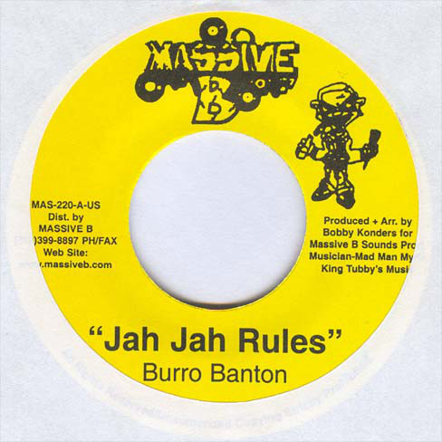 Burru Banton - Jah Jah Rules / Version (7")
