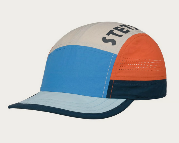 Stetson 5 Panel Runner’s Cap (Blue/Red)