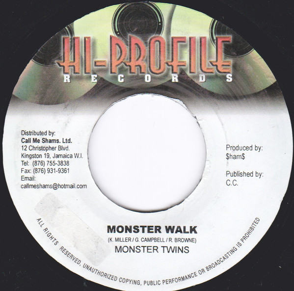 Monster Twins – Monster Walk / Richard Browne–	The Hammer (7")               