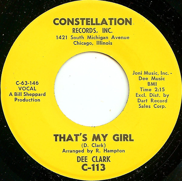 Dee Clark – That's My Girl (7")