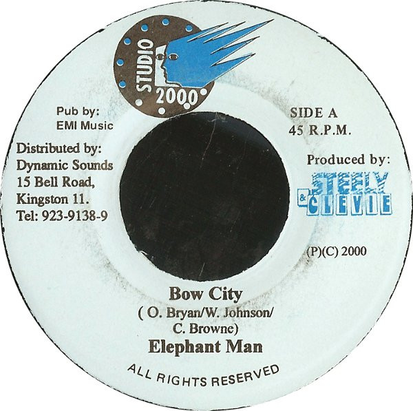 Elephant Man / Powerman - Bow City / Nuh Easy Fi Get (7")