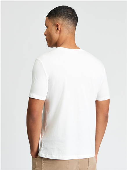 Ben Sherman Short Sleeve Race Day T-Shirt (Ivory)