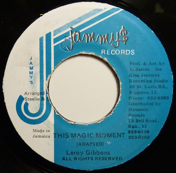 Leroy Gibbons - This Magic Moment / Version (7")