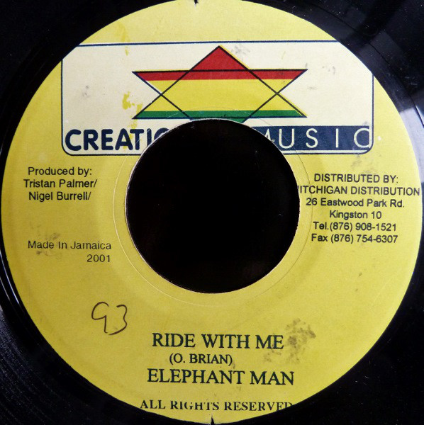 Elephant Man - Ride With Me / Version (7")