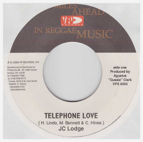 JC Lodge / JC Lodge & Shabba Ranks – Telephone Love / De Pon Mi Mine (7")    