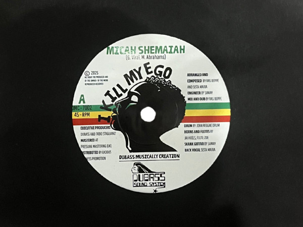 Dubass / Micah Shemaiah – I Kill My Ego / Dub Kills Ego (7")       