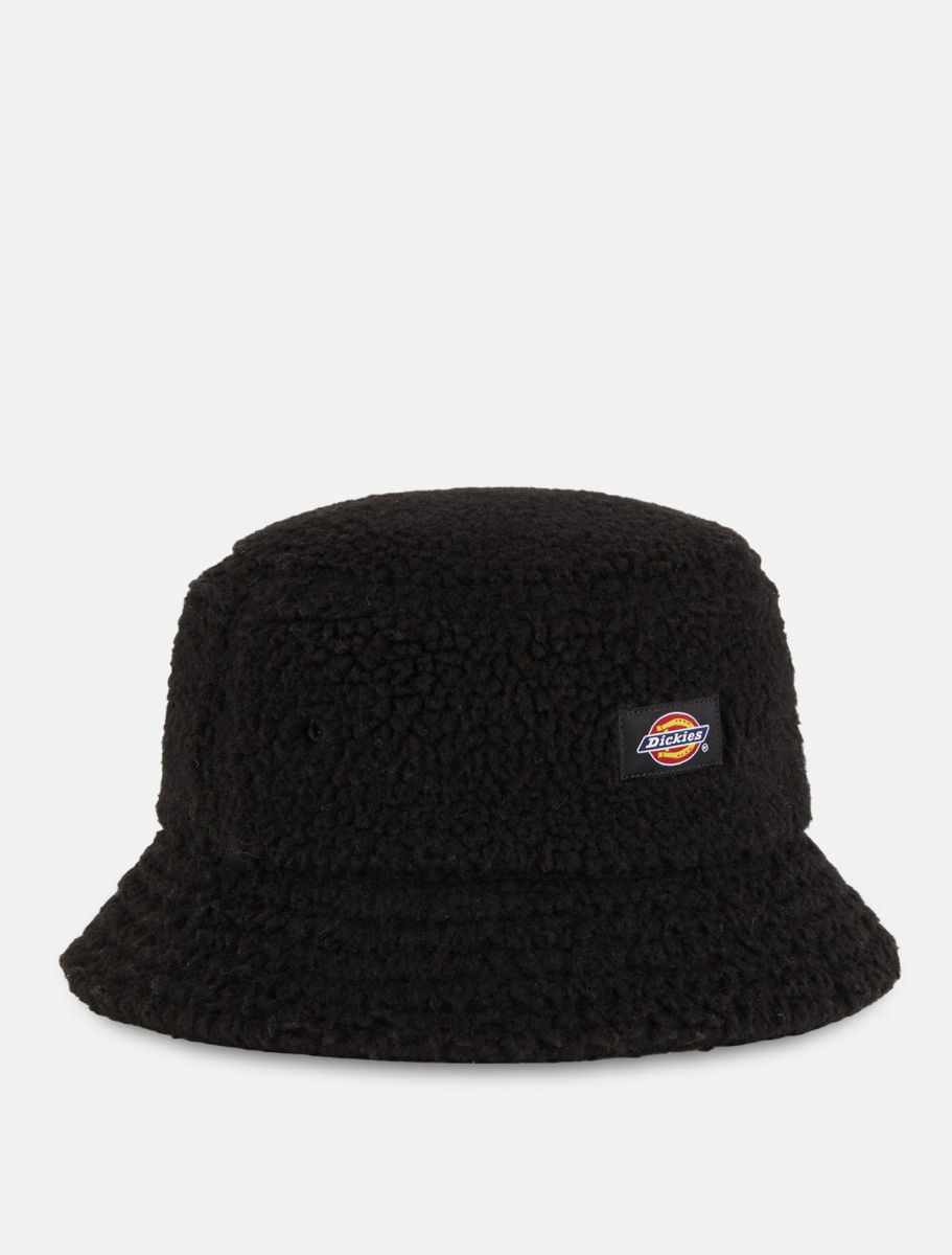 Dickies Red Chute Bucket Hat in Black