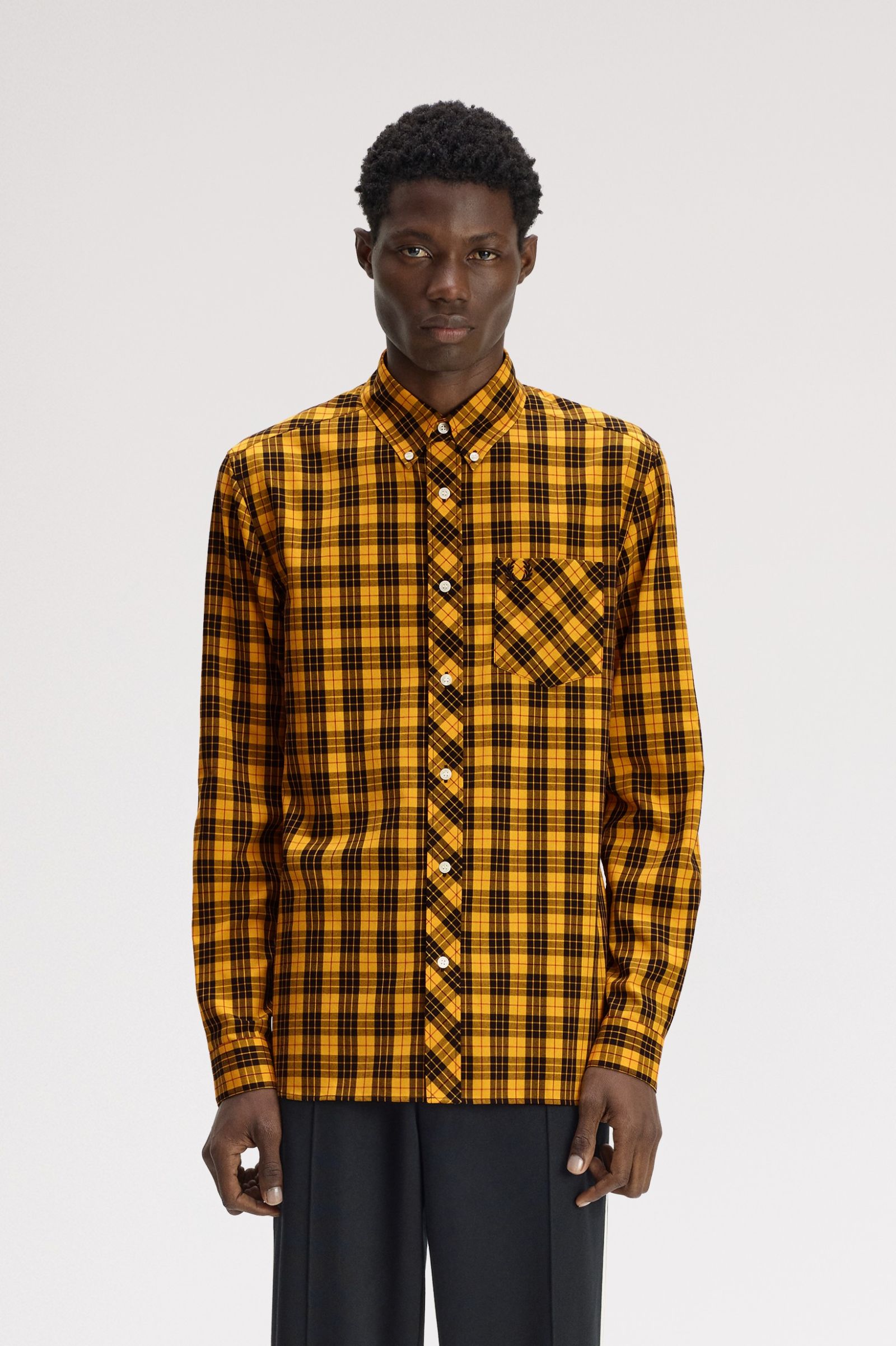 Fred Perry MacLeod Tartan Shirt (Golden)